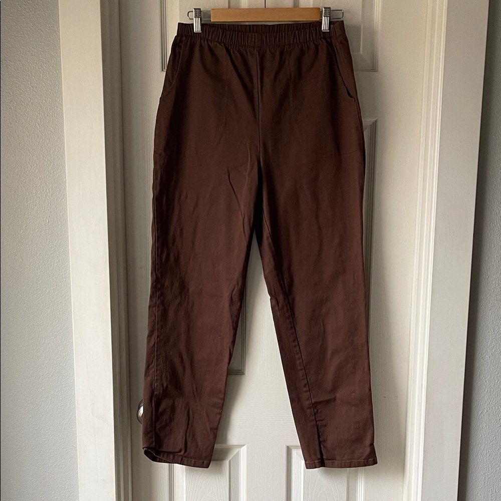 Vintage Denim & Co Chocolate Brown Pull On Pants M/L